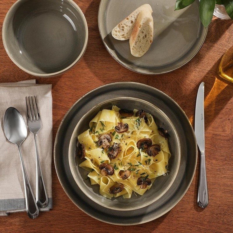 Stoneware Dinnerware Set 16pcs Includes Plates Bowls Gift Ready Durable Kitchen