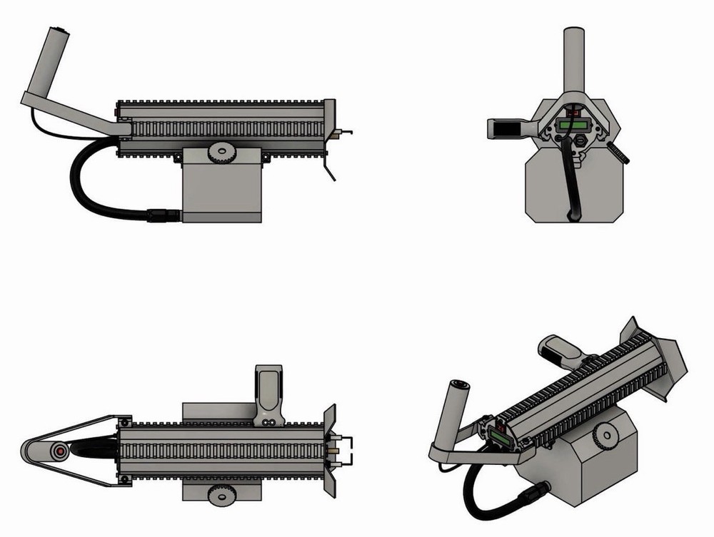 Modular Electric handheld Flamethrower Drones, Robot etc. 30'Range Flame Thrower