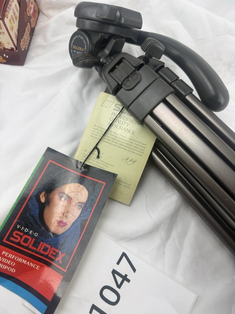 Solidex Performance Video Camera Tripod Model VT 92-XT AS IS