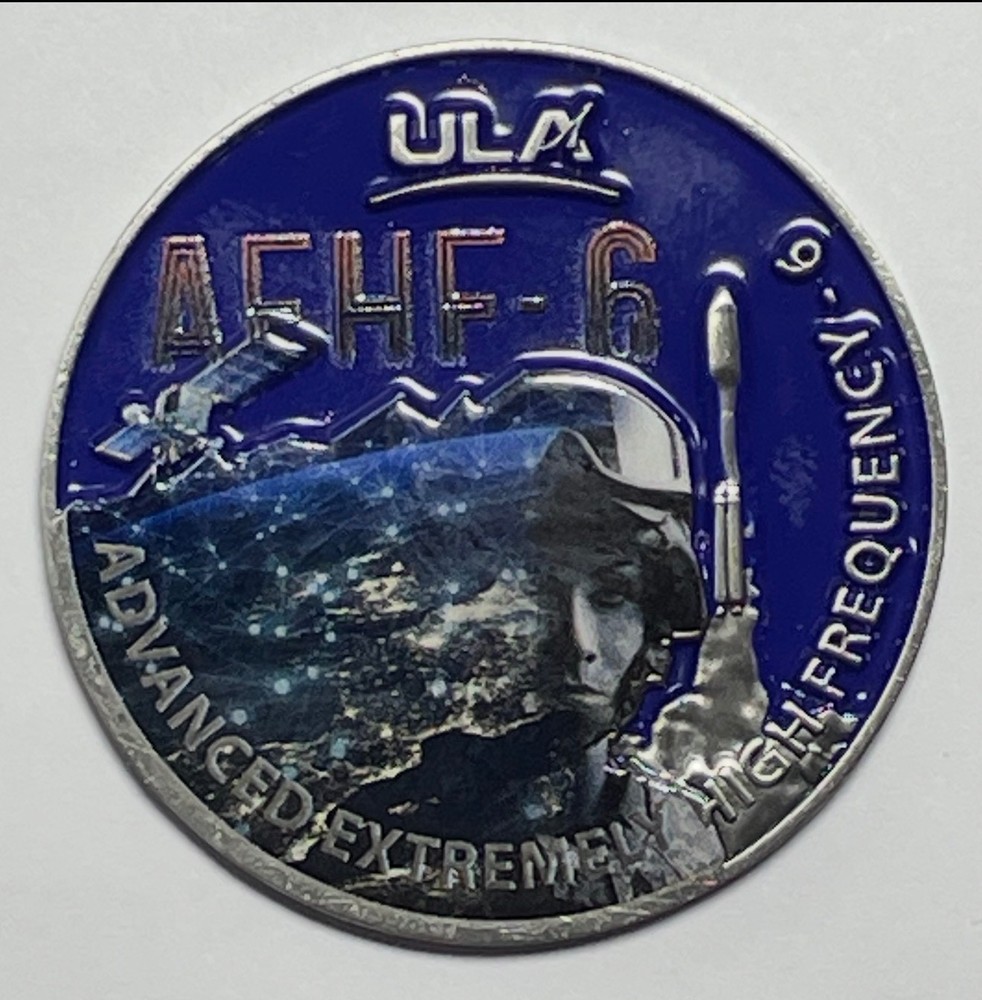 AEHF-6 ULA ADVANCED EXTREMELY HIGH FREQUENCY-6 CHALLENGE COIN
