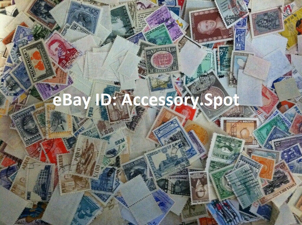Used off Paper 1000 WW Stamps From huge HOARD BOX collection FREE SHIPPING!!!