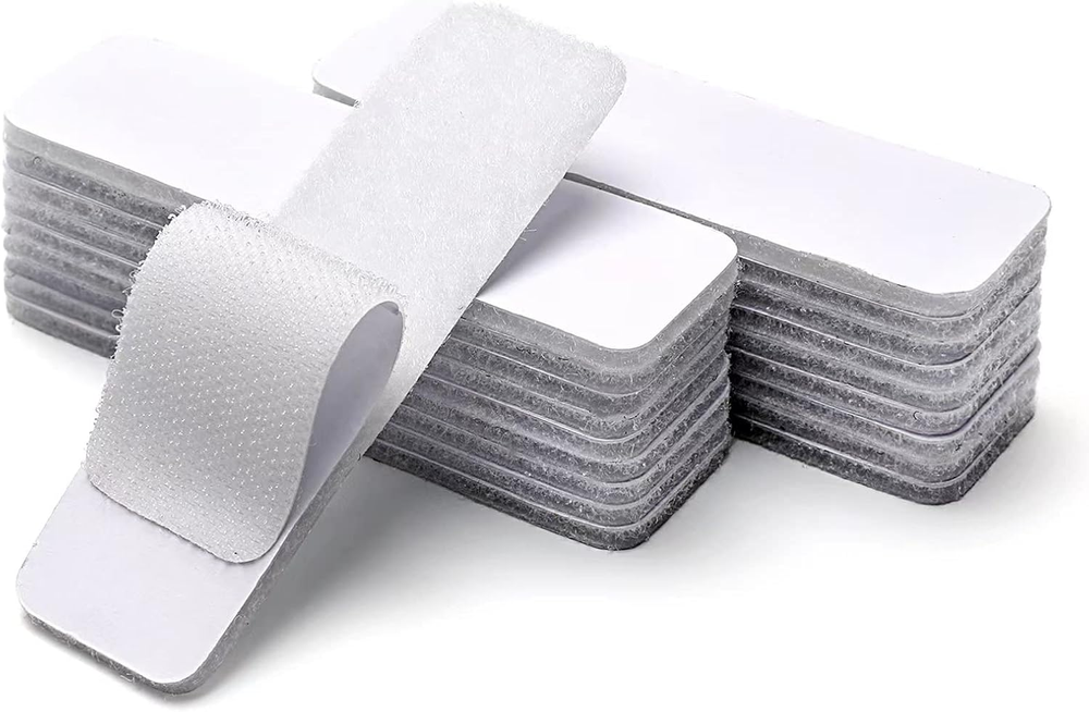 (20Pack- 1X4In Hook Loop Strips with Adhesive,Heavy Duty Mounting Tape Double-Si