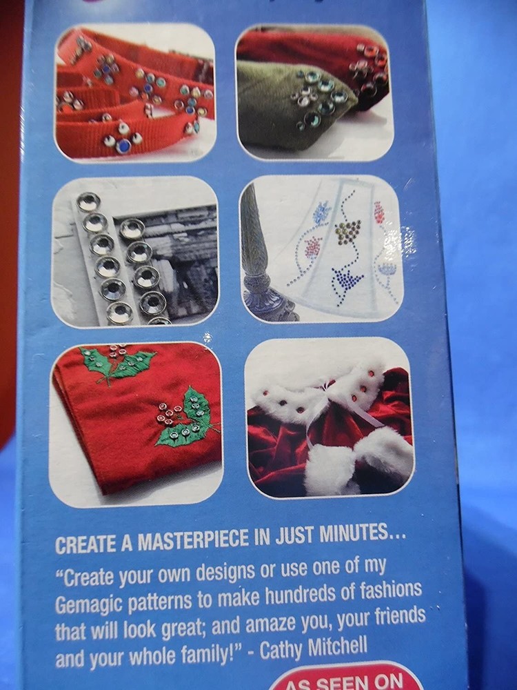 Cathy Mitchell's GeMagic Stud Setting Bedazzler Machine with Bonus MiniMagic