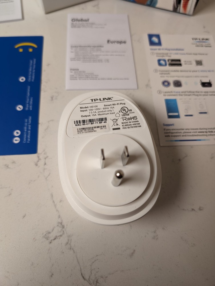 TP-Link Smart Wi-Fi Plug HS100