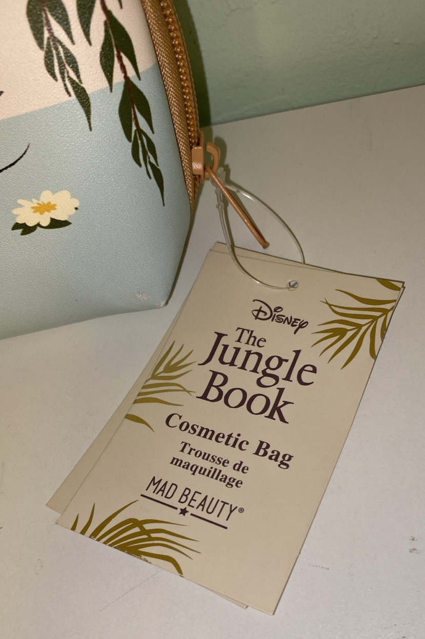 New ~ Disney The Jungle Book Mad Beauty Cosmetic Bag NWT