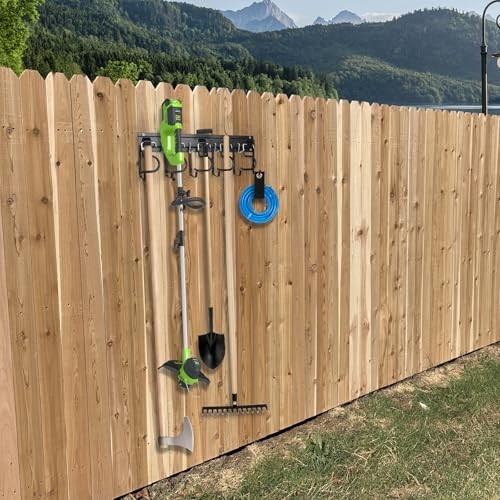 Metal Garage Tool Organizer Wall Mount Garden Tool Organizer With 4 Pack