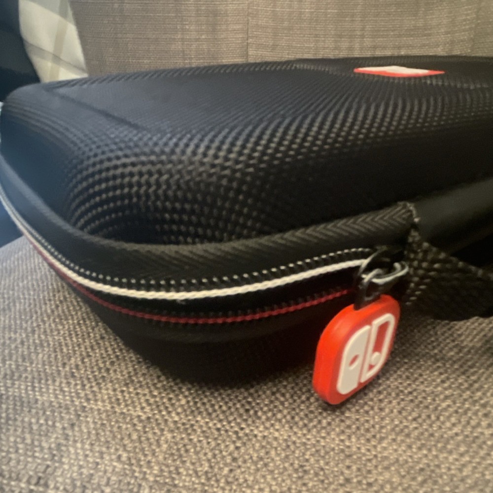 Nintendo Hard Shell Carrying Case Black Red for Switch Console & Games