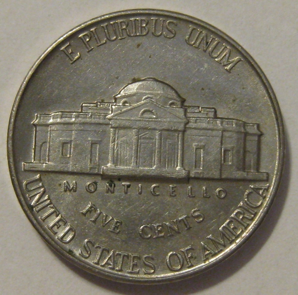 1938 JEFFERSON NICKEL, EXTRA FINE!!!