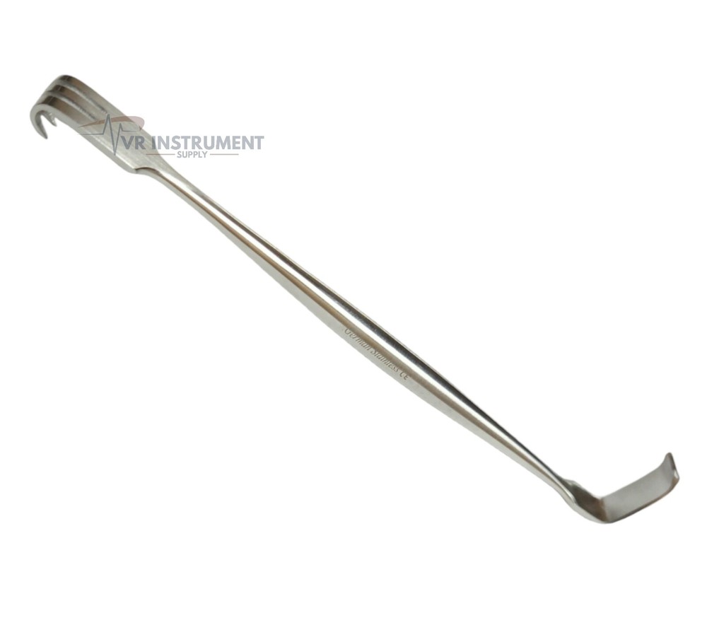 Senn Muller Retractor Sharp & Blunt 3-Prongs Surgical Veterinary Tools 2 Pcs