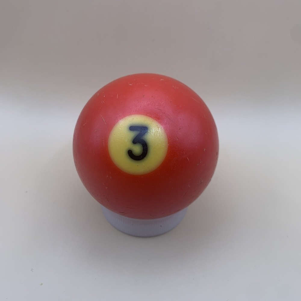 Vintage Replacement Pool Ball Billiards Red Solid #3 Ball 2 1/4" Diameter