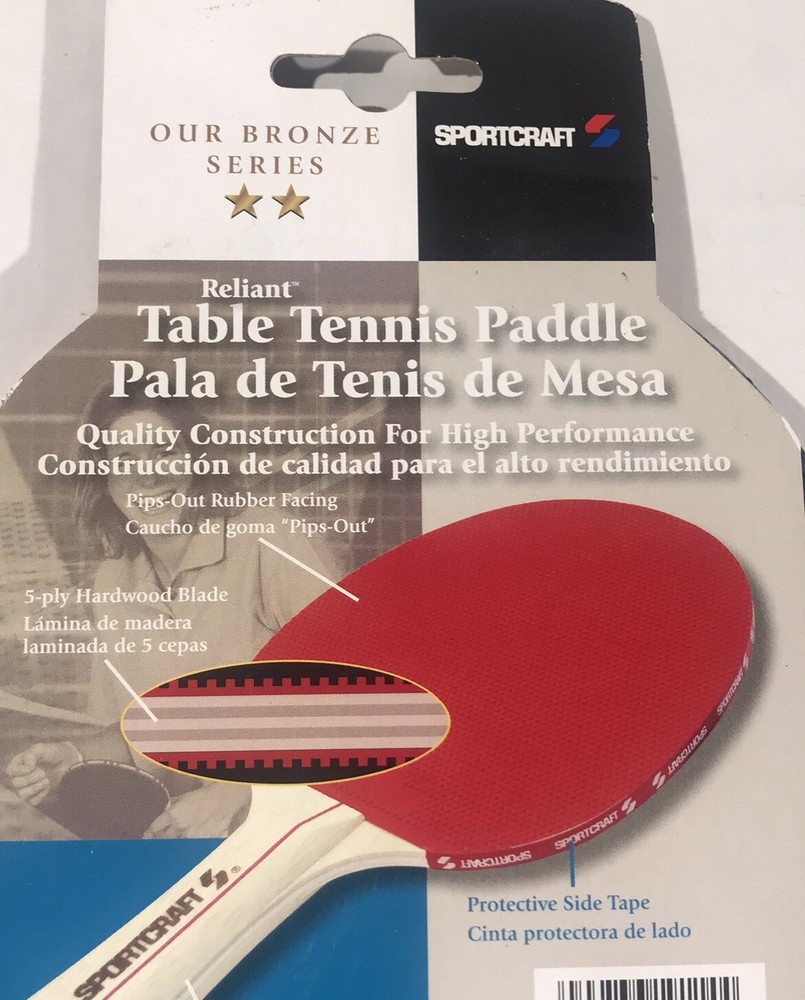 Sportscraft Ping Pong Paddle Bundle - 1 NEW / 2 USED (A)