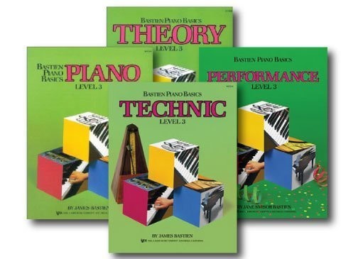 Piano Basics Level 3 - Four Book Set - Includes Level 3 Piano, Theory, Techni...