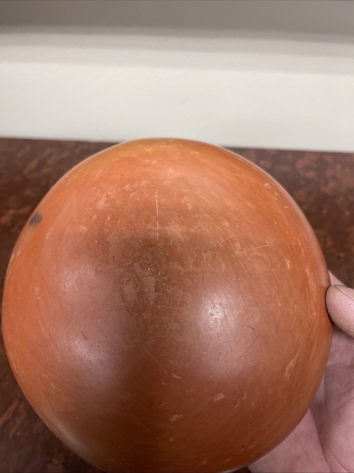 Nampeyo Hopi black and white on red pottery bowl.