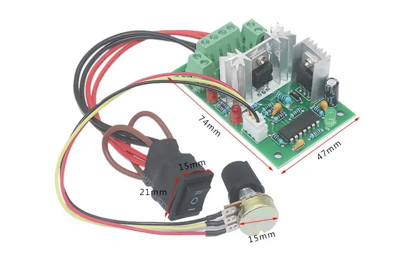12V 24V CCM2 brushed high power DC Motor Speed Controller