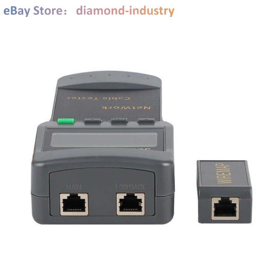 A SC8108 LCD Network Cable Tester RJ45 LAN Phone Cable Meter Wire Length Testing