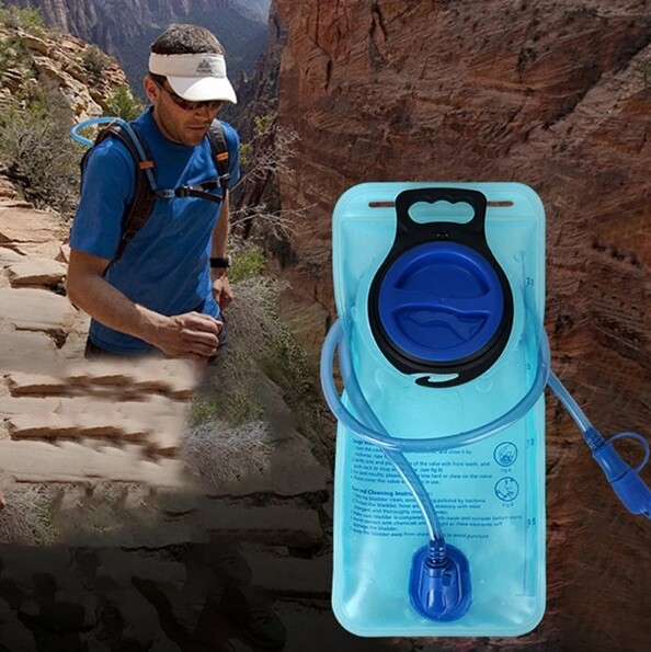 2L Hydration Bladder Water Storage Drinking Bag Reservoir Hydration Pack Pouch