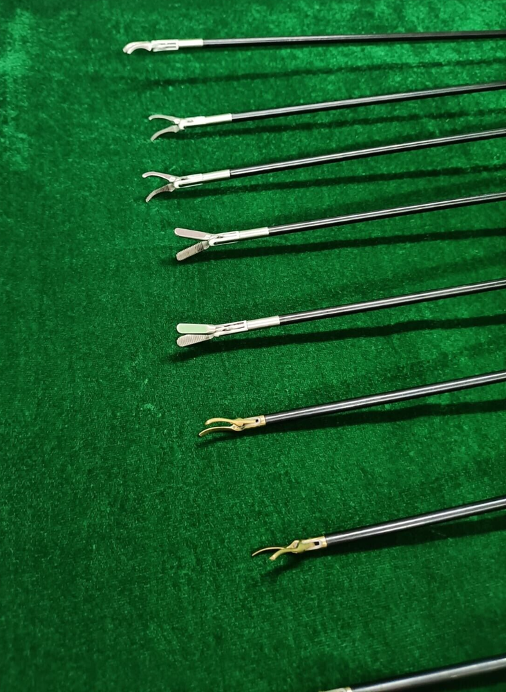 8pc Laparoscopic Bipolar Forceps & Sealer Cutter 5mmx330mm Reusable Instruments