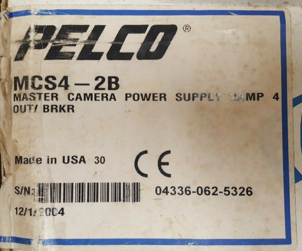 Pelco MCS4-2B Master Power Supply