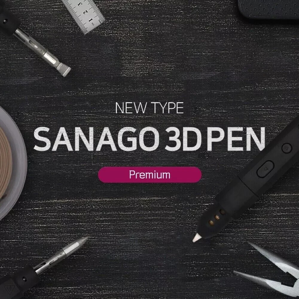 SANAGO Premium 3D Pen Set/New/3-Type Replaceable Module/Korean Artists