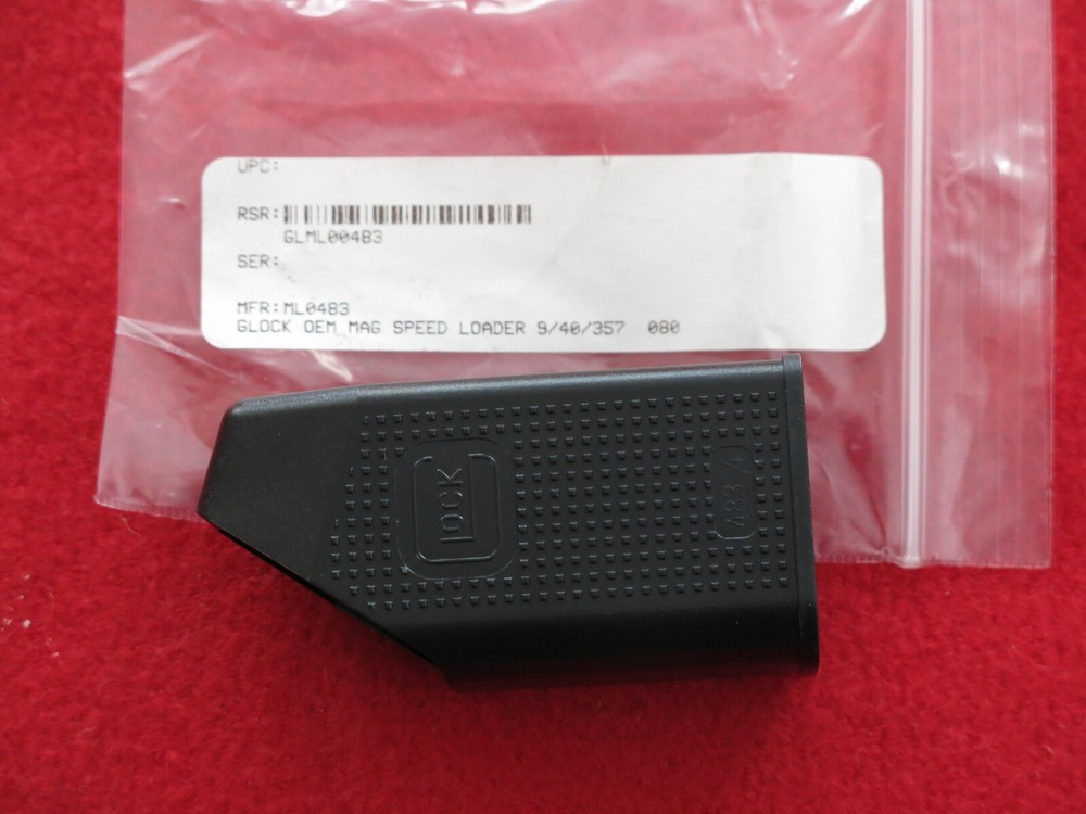 Glock Speed Loader For 9mm-.40, and .357 Caliber, Black Polymer - ML0483