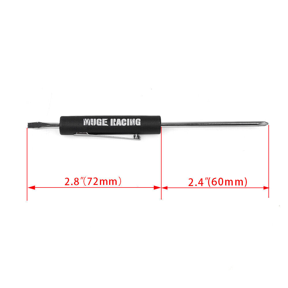 Mini Screwdriver Flat Tip with Phillips Top and Pocket Clip Same as Snap-on 2PCS