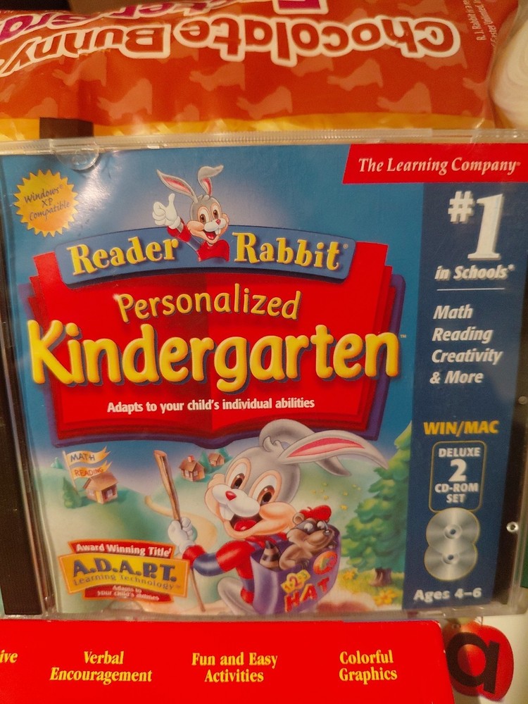 The Learning Company Reader Rabbit S Personalized Kindergarten... CD Rom set