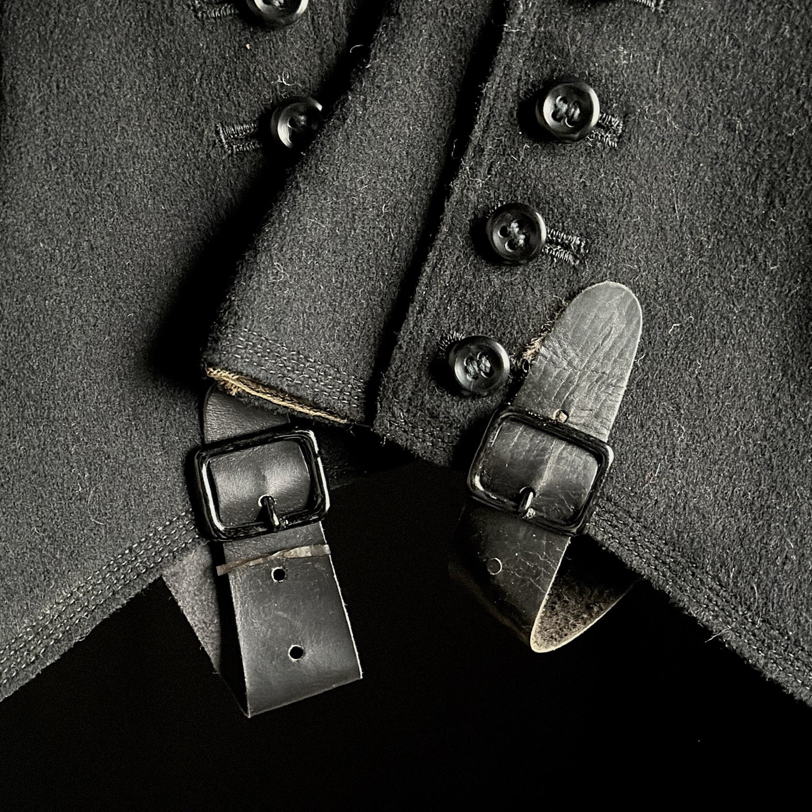 Antique Pair of Wool 6 Button Ladies Spats, Vintage Footwear, Lot 10