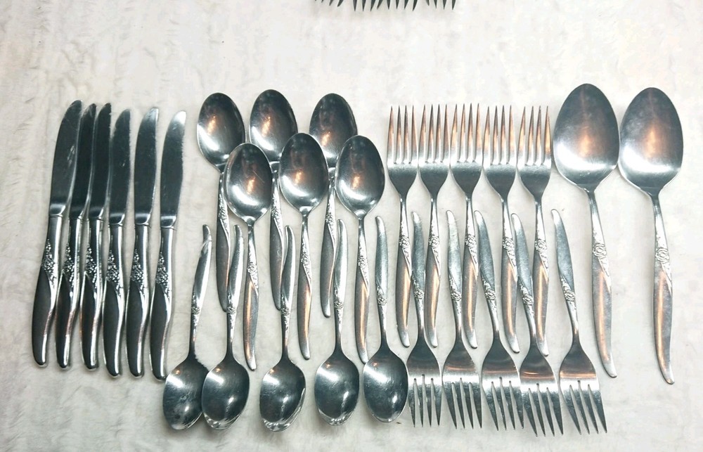 Oneida La Rose 29 PC Flatware Set Serv 5+