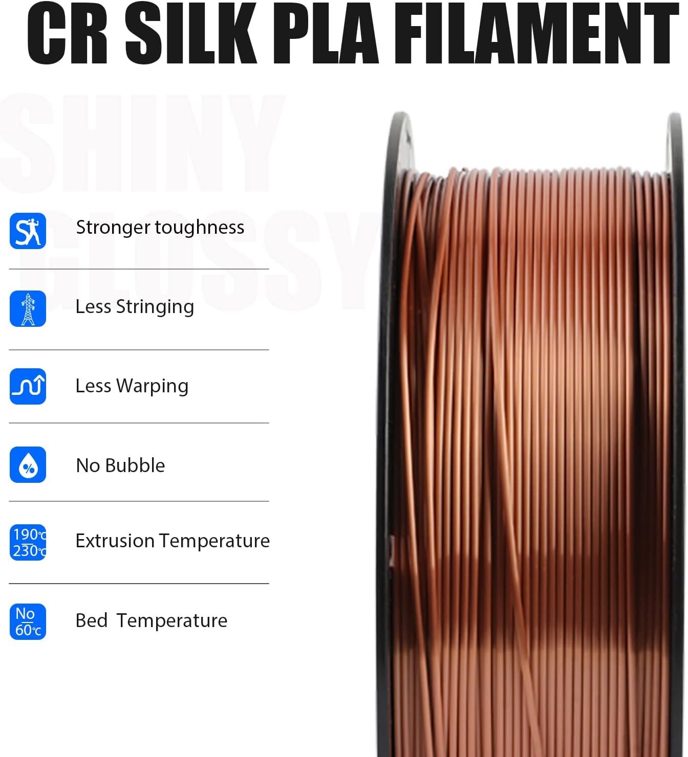 Creality PLA/Matte/PETG PLA/Ender PLA+/Silk PLA 3D Printer Filament 1.75mm 1KG