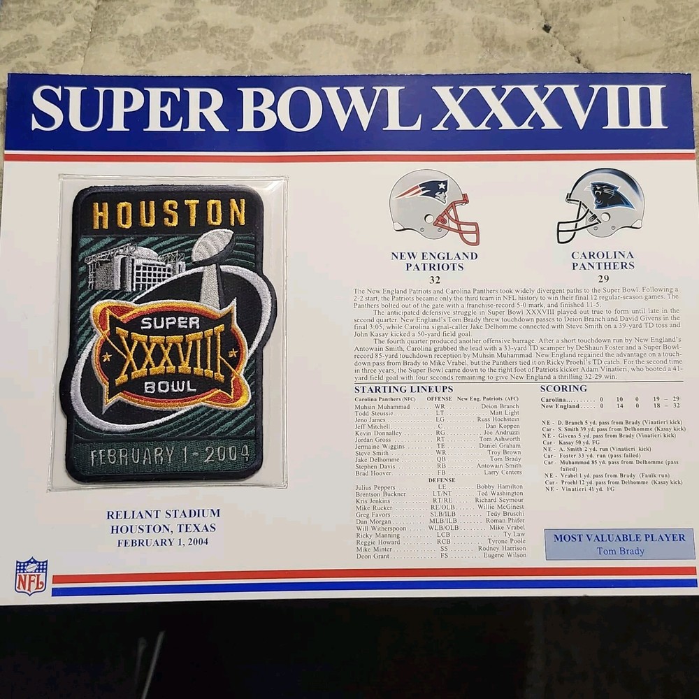 NEW ENGLAND PATRIOTS VINTAGE PATCHES (5) 25TH & 50TH ANNIV + SUPER BOWLS