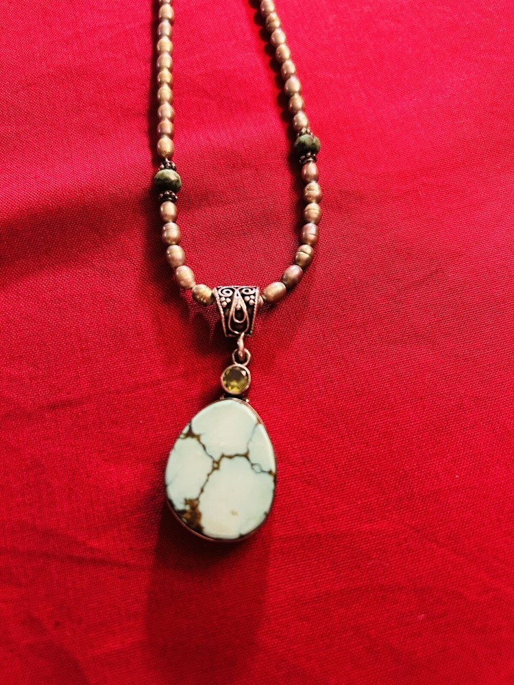 Turquoise Sterling Silver Necklace MJ