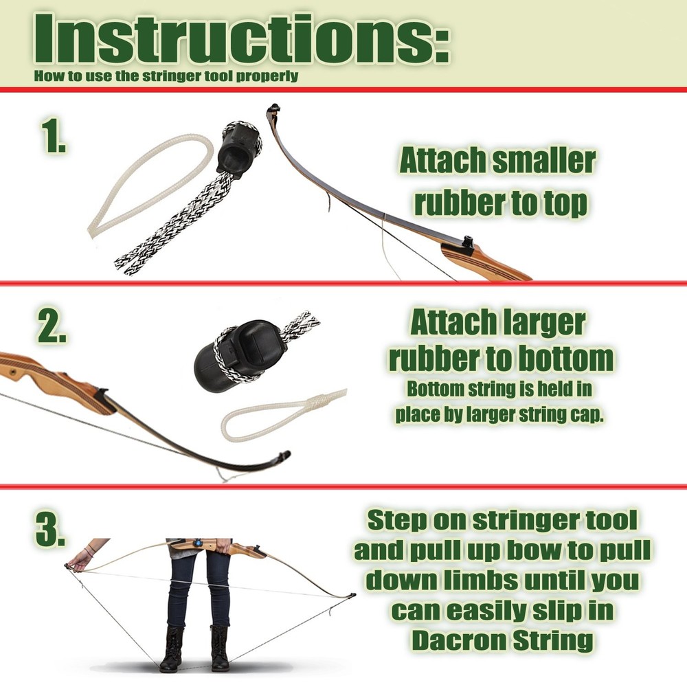 KESHES Archery Recurve Bow Stringer Tool - Limbsaver String for...
