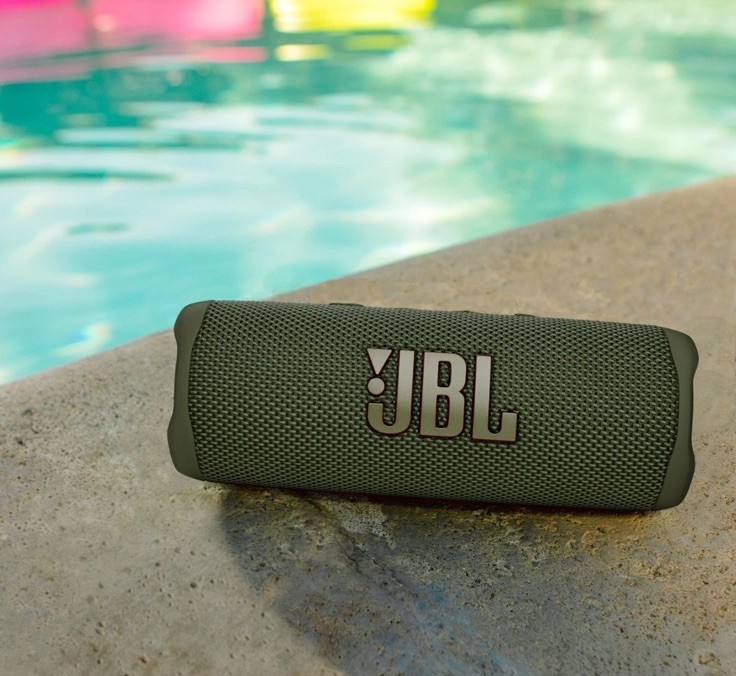 JBL Flip 6 Portable Bluetooth Speaker (Open Box)-Green