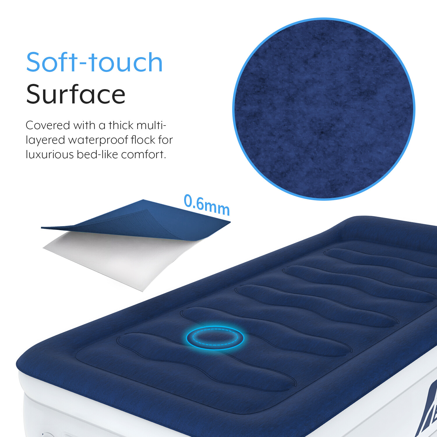 Active Era® Luxury Air Mattress Air Bed Inflatable Bed w/ Built-in Pump, Twin