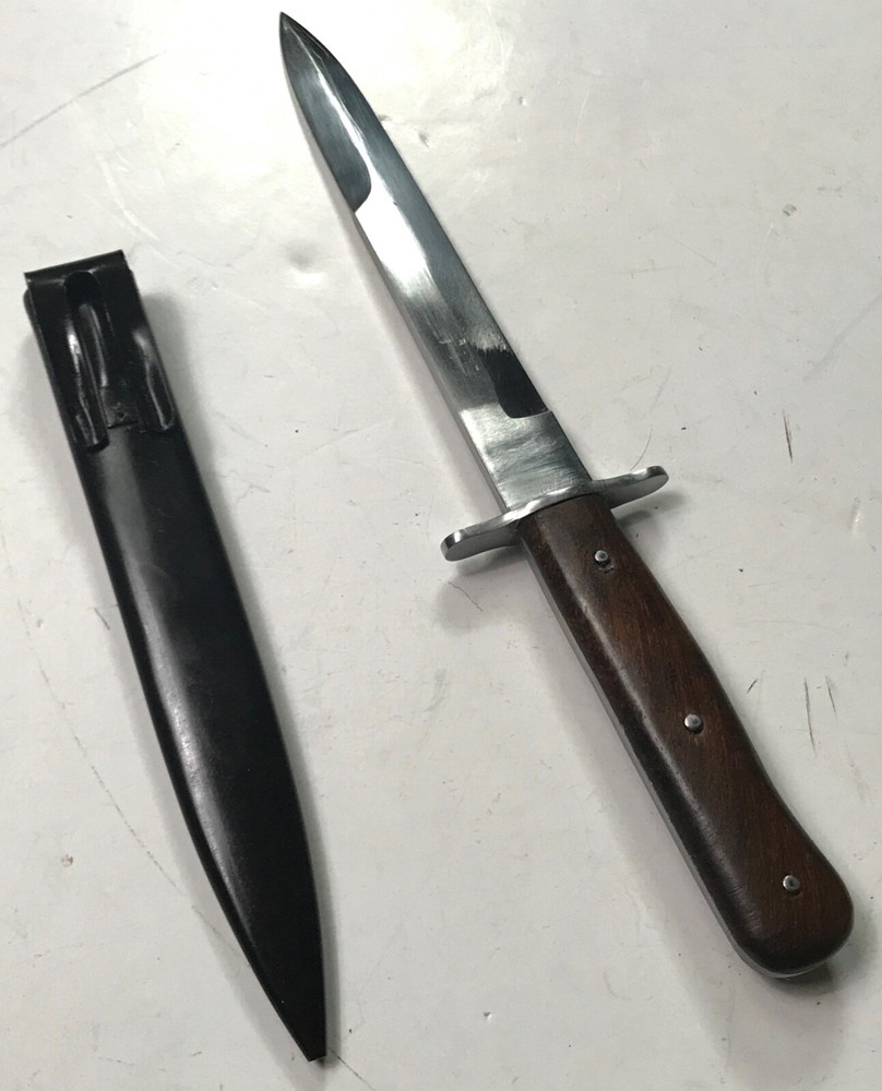 WWII GERMAN M31 BOOT FIGHTING KNIFE & SCABBARD