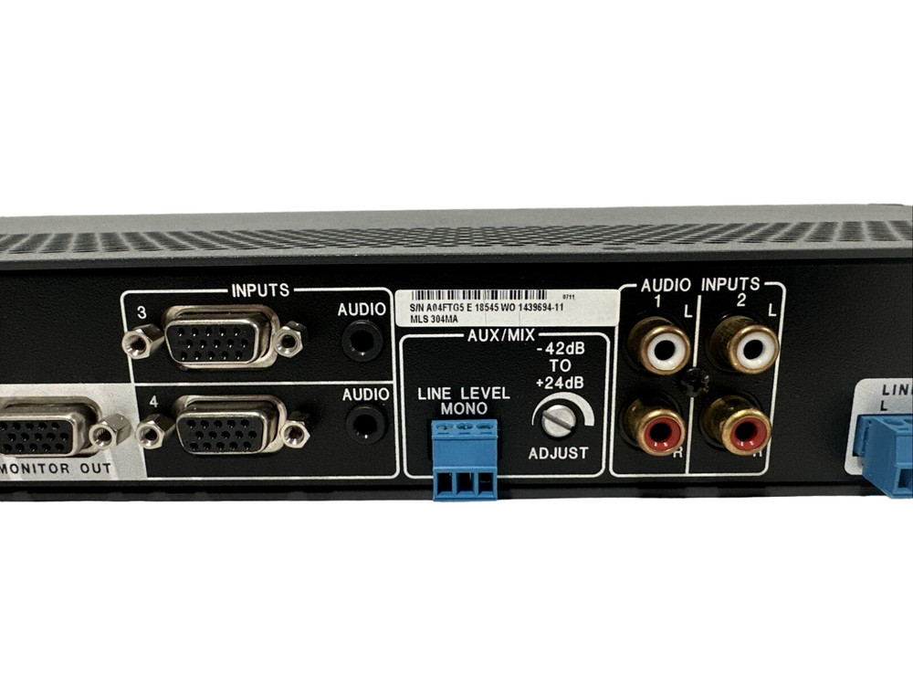 Extron MLS 304MA Media Link Switcher AV Switch 4 Input Rack Mount