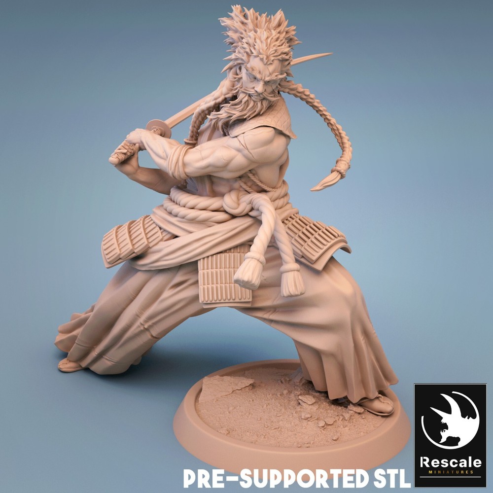 Samurai by Rescale Miniatures | D&D | DnD | Print on Demand