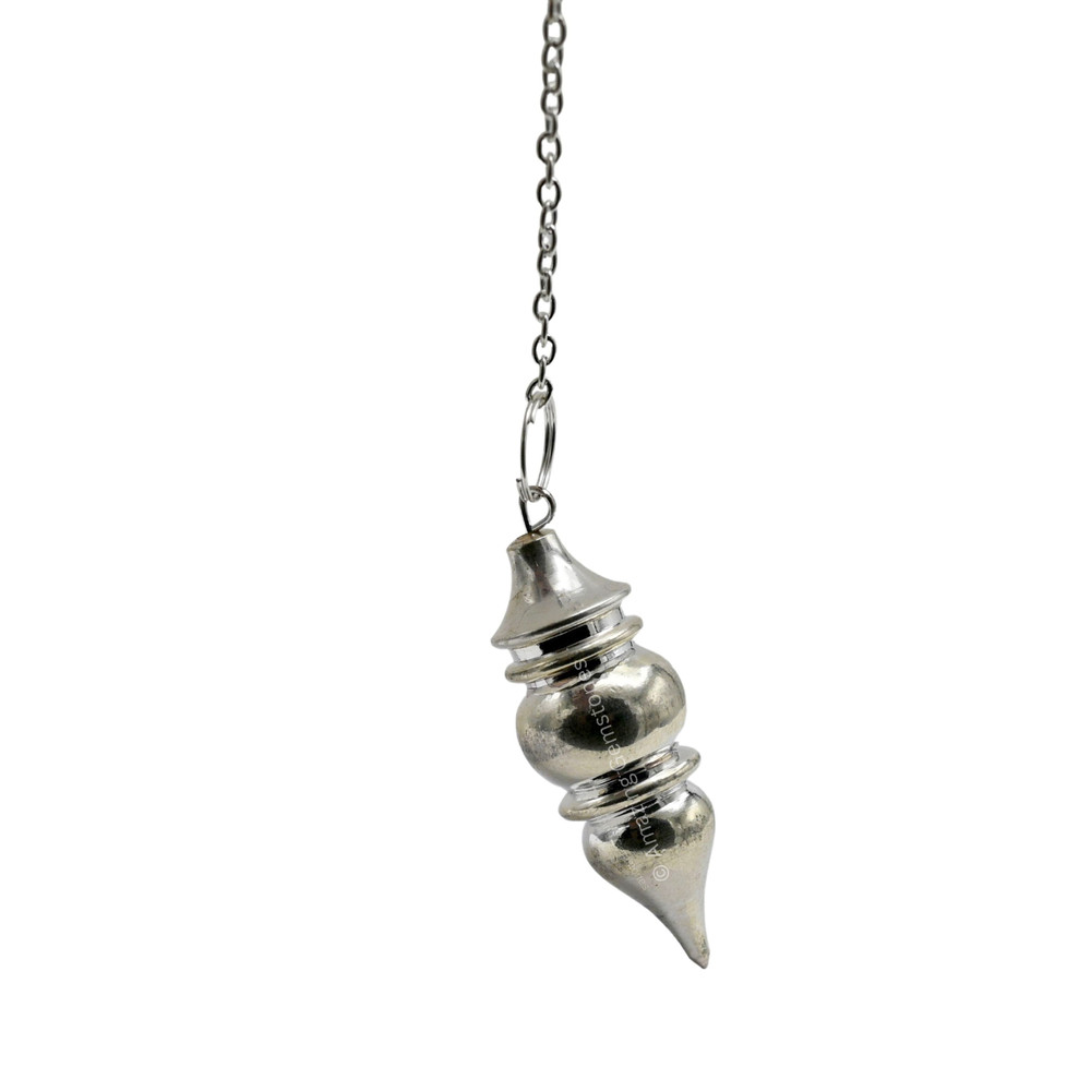 Silver Tear Drop Steel Copper Pendulum for Divination