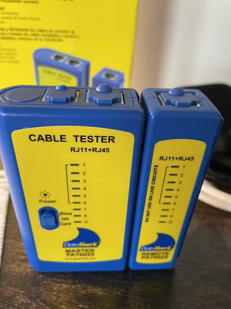 Datashark RJ45 Network Cable Tester with Case and Patch Cords