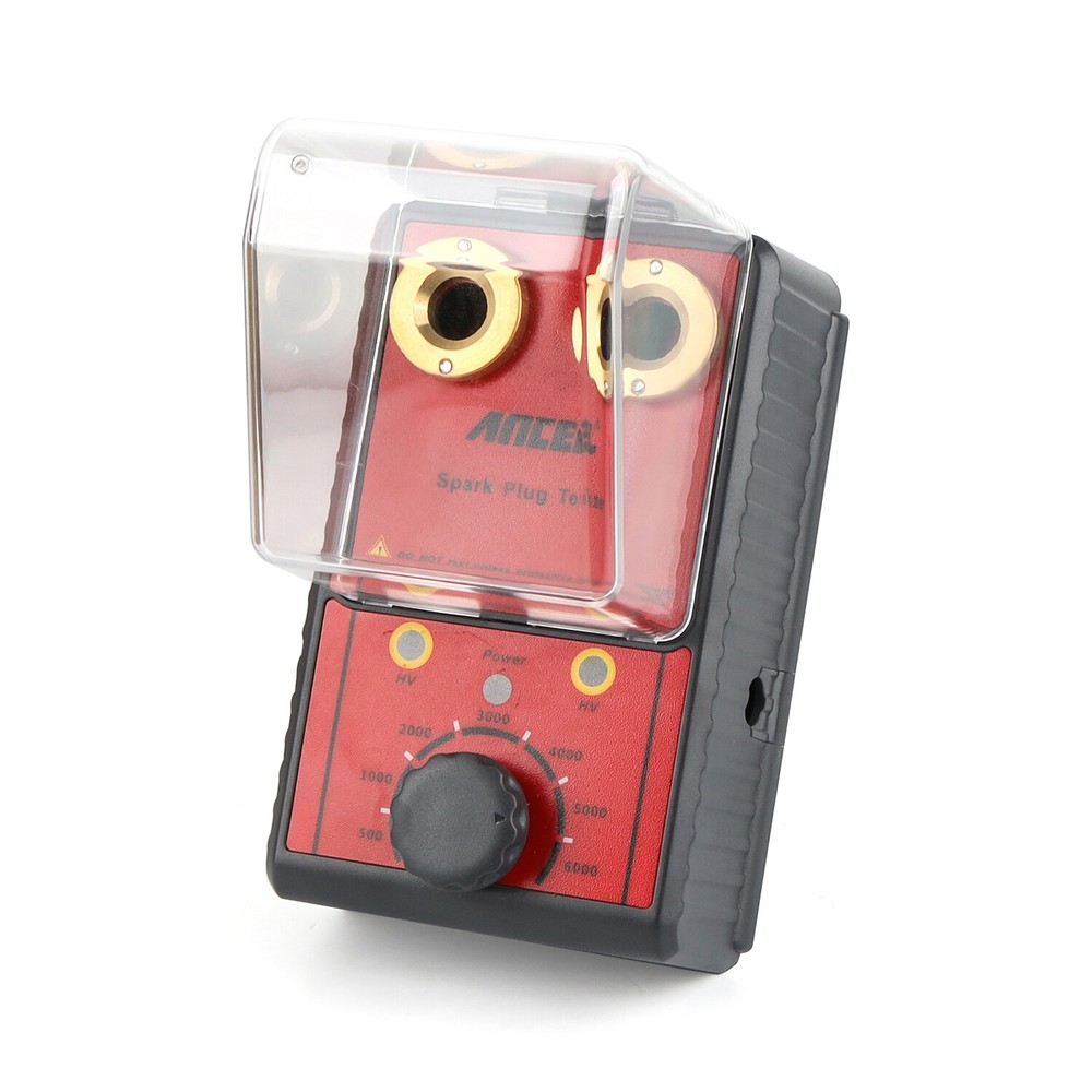 Ancel 12V Car Spark Plug Tester Auto Dual Hole Detector Ignition Plug Analyzer