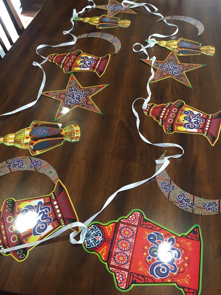 Ramadan Mubarak Eid Celebration 15 Pieces 5 Meters.
