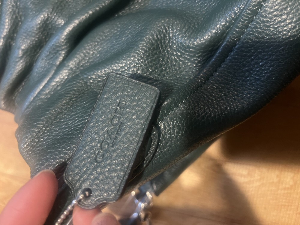 Coach Maya Leather Shoulder Bag Ivy Green