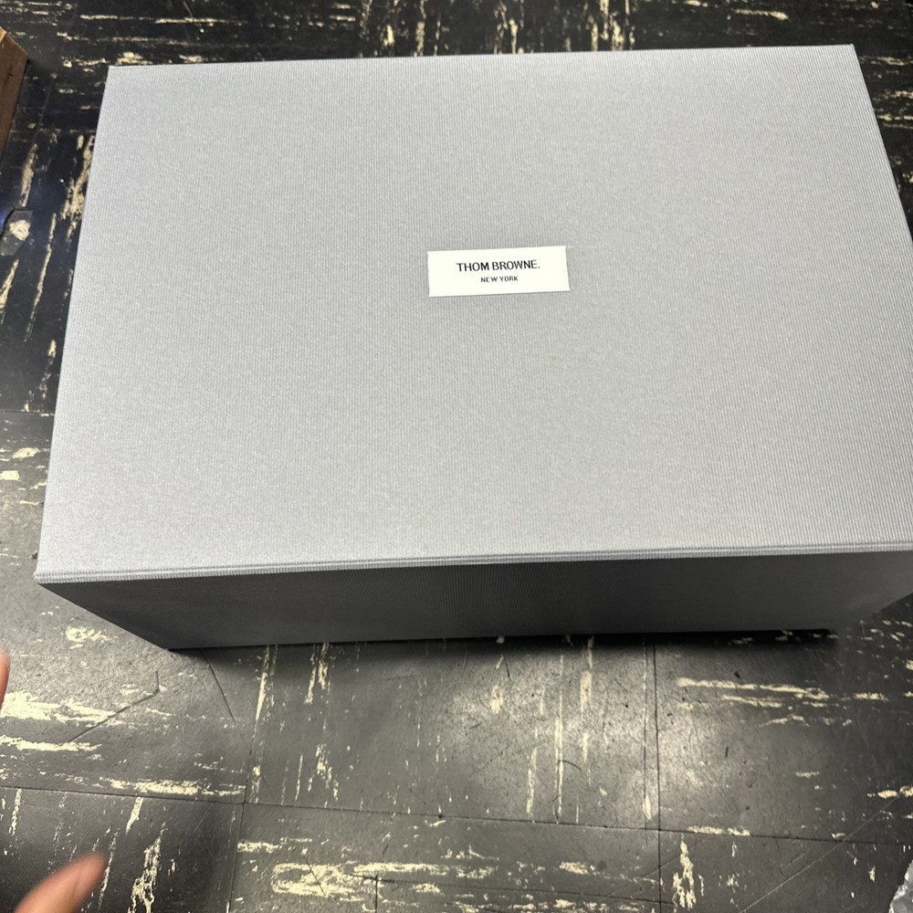 Authentic Thom Browne Empty Gift Box Magnetic Gray Storage Box JUMBO