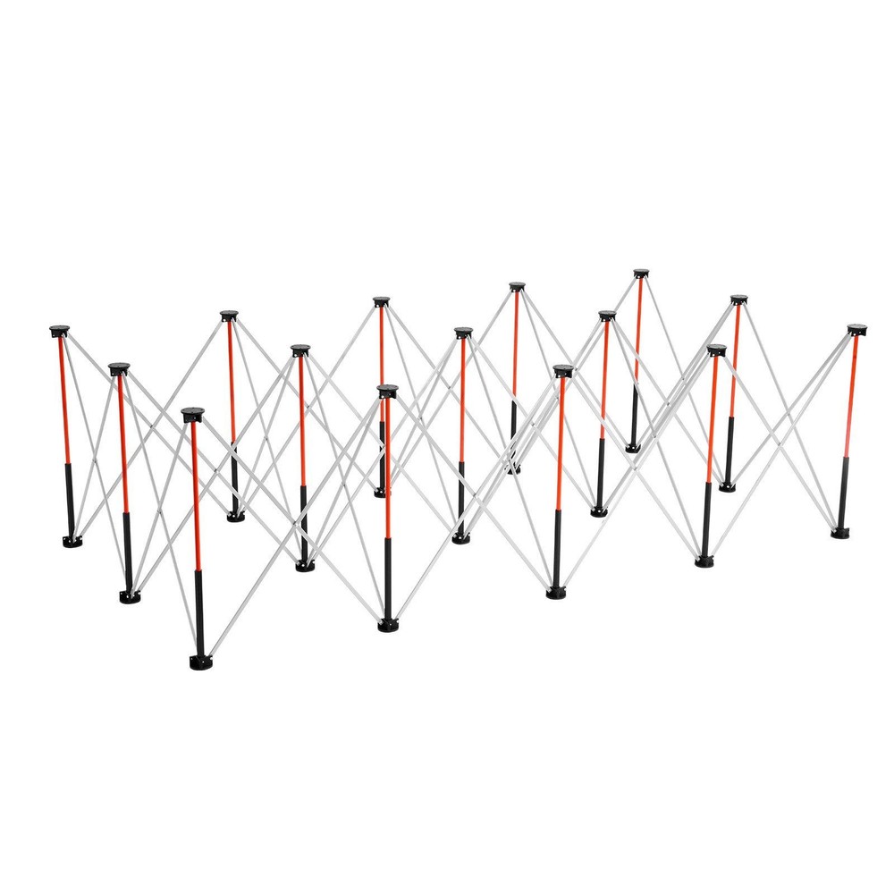 Aluminum 6000lb Folding Workstand 8.05x4.13ft Compact Collapsible Ready Use