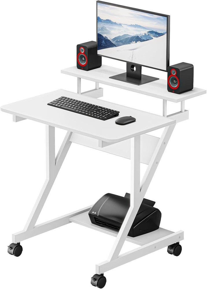 Dripex Computer Desk for Small Spaces, 27.5 inch Small Computer Desk