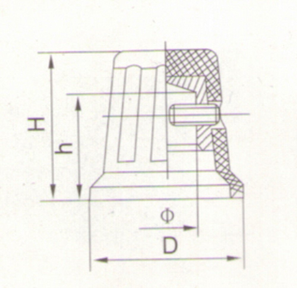 5PCS Dia.6mm Hole Plastic Shell Potentiometer Rotary Knobs Grip 17mm Height