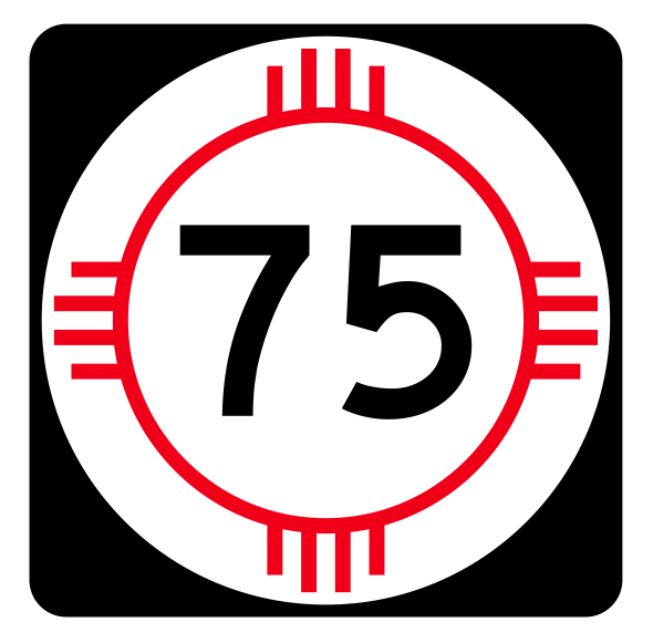 New Mexico State Road 75 Sticker Decal
