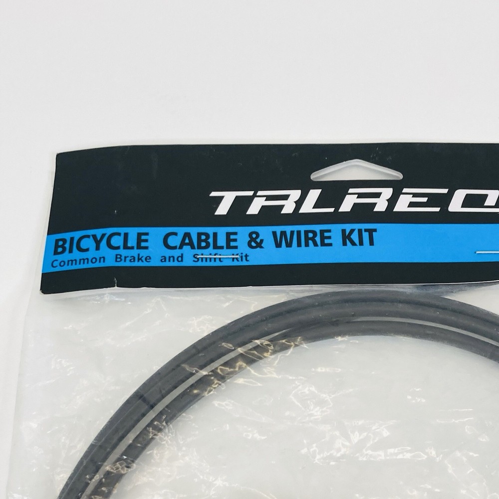 TRLREQ Bicycle Cable Wire Kit Braided Shift Cable TRQ Shift Black