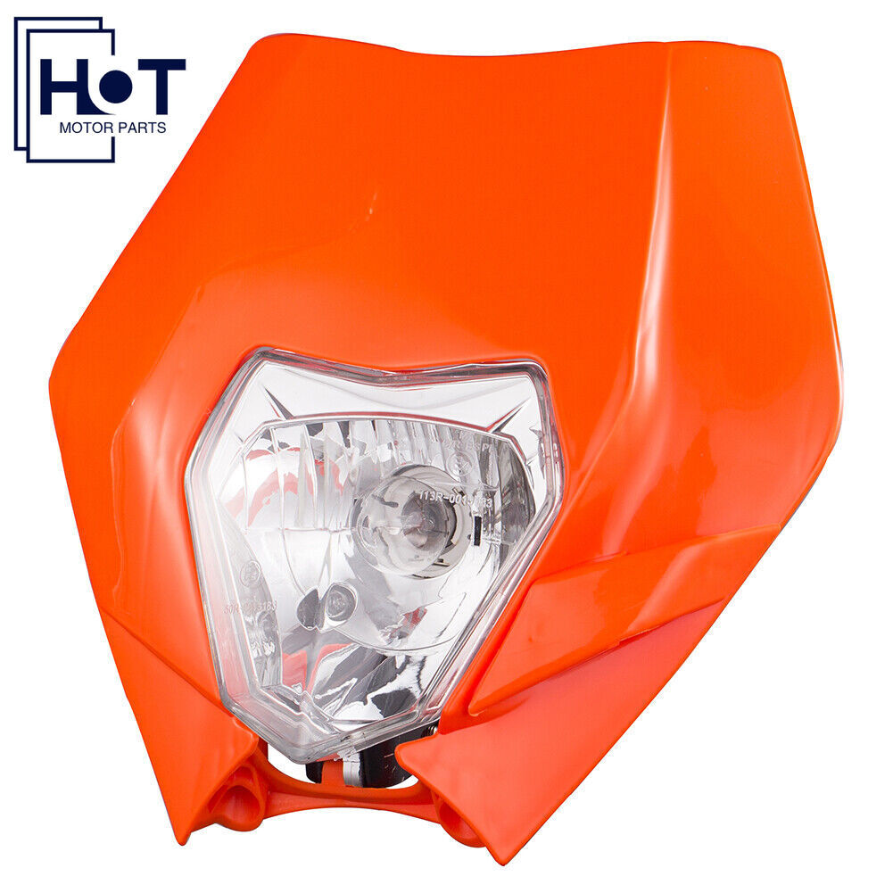 Orange Motocross Headlight For KTM EXC XC XCW SX SXF 125 250 300 350 400 450 500