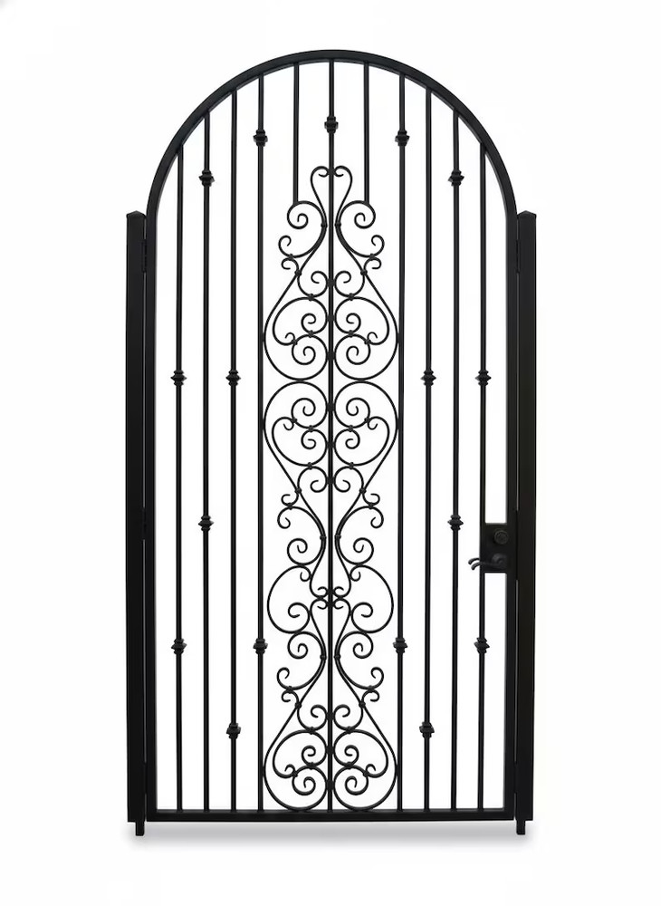Valencia Entry Gate- Arched Single Swing Gate Design-SSDG102